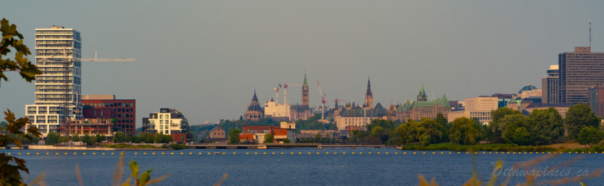 Sunset Parliament from William Commanda Bridge in Ottawa, Canada -  a urban photo